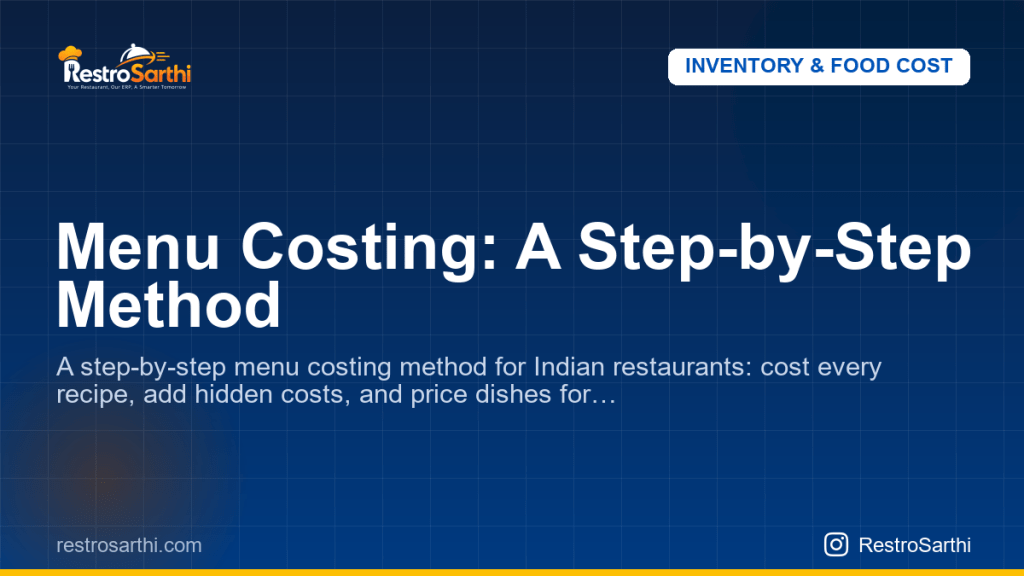 Menu Costing: A Step-by-Step Method