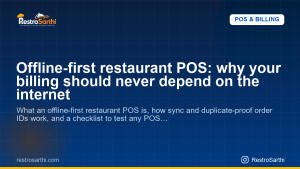 Offline-first restaurant POS: why your billing should never depend on the internet