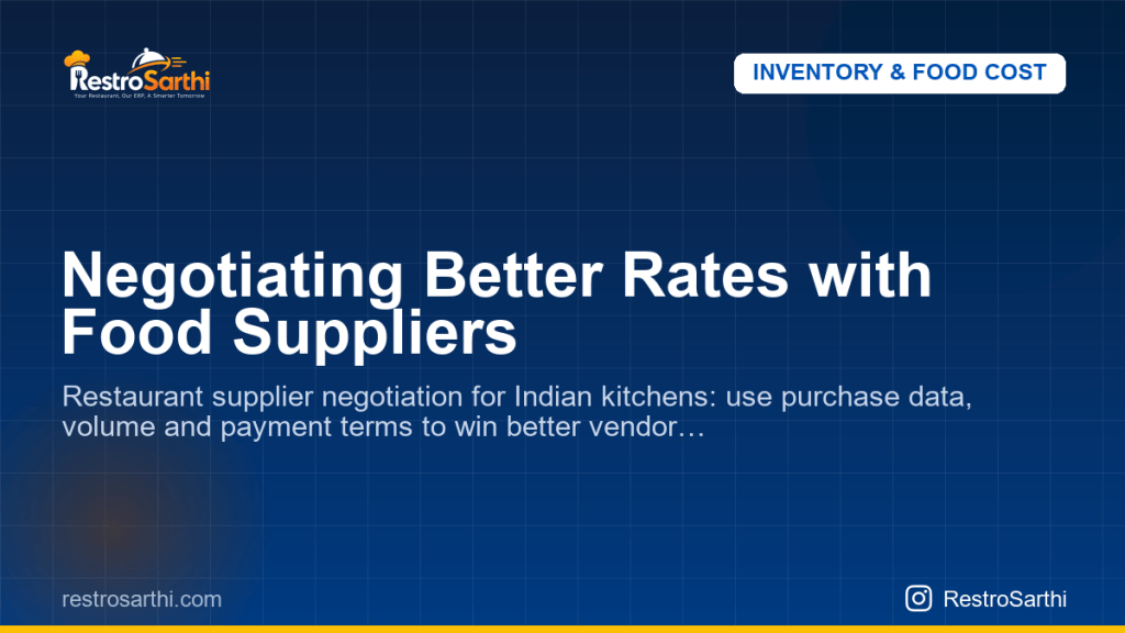 Negotiating Better Rates with Food Suppliers